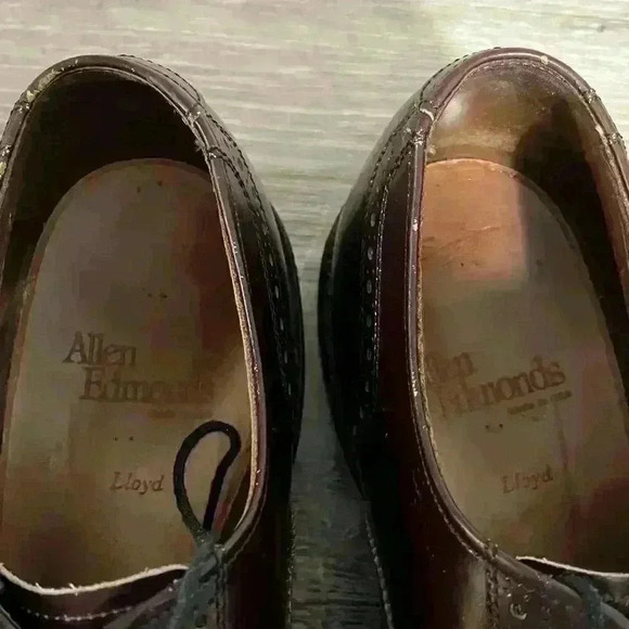 Allen Edmonds Lloyd Wingtip Oxford Brogues Derby Shoes Size 9 - Picture 5 of 8